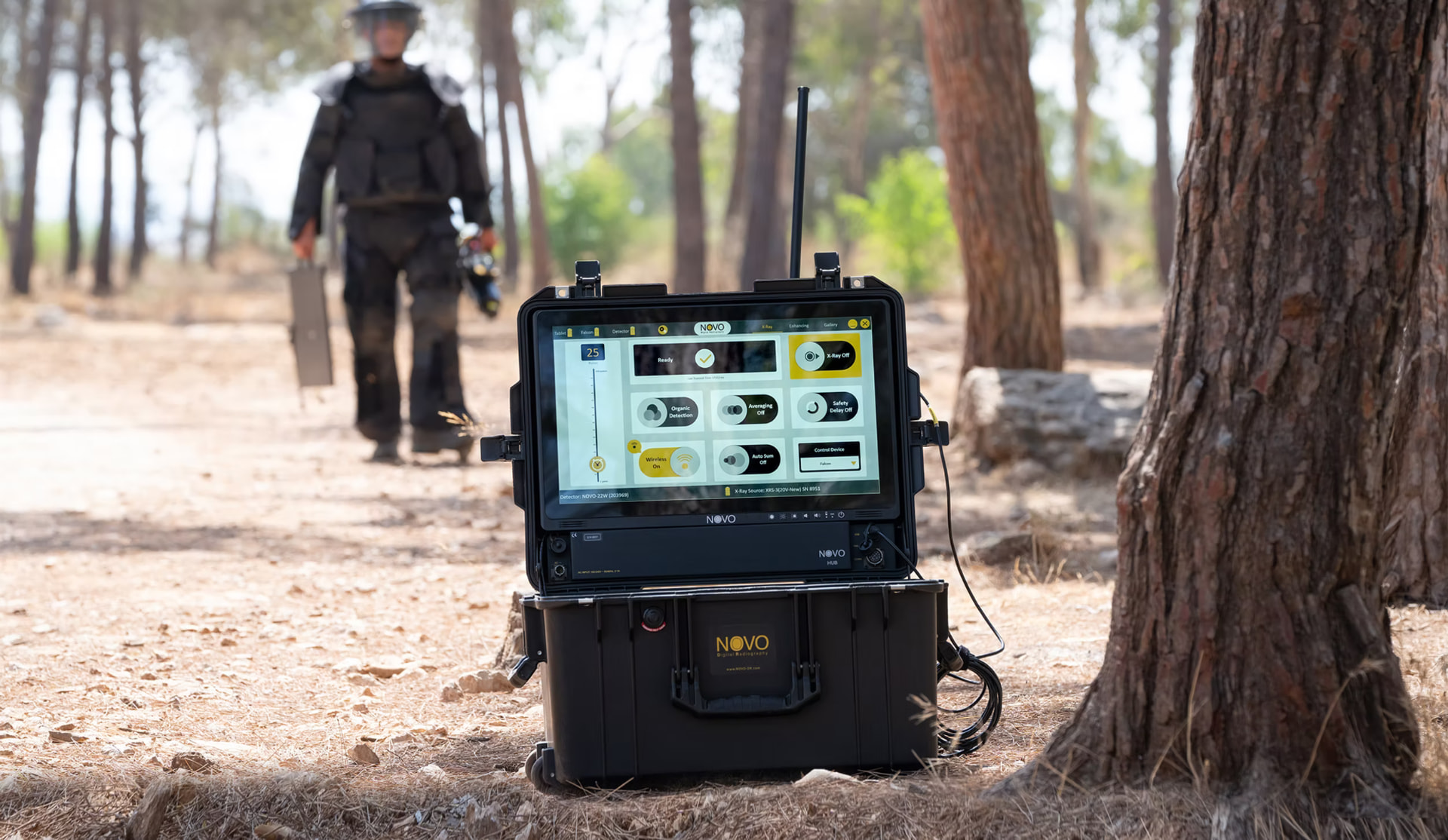 NOVO digital radiography field hub deployed in the field